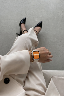 Leather Apple Watch Strap - Grey