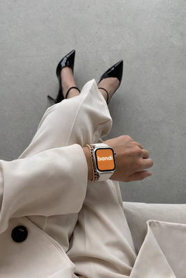 Leather Apple Watch Strap - White