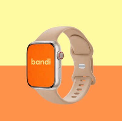 Silicone Apple Watch Strap - Milk Tea