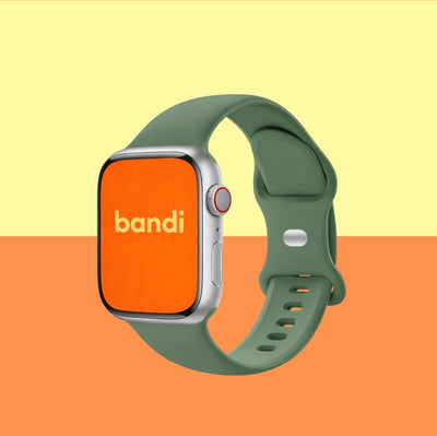 Silicone Apple Watch Strap - Pine Green