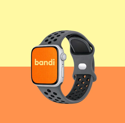 Silicone Sport Apple Watch Strap - Space Grey