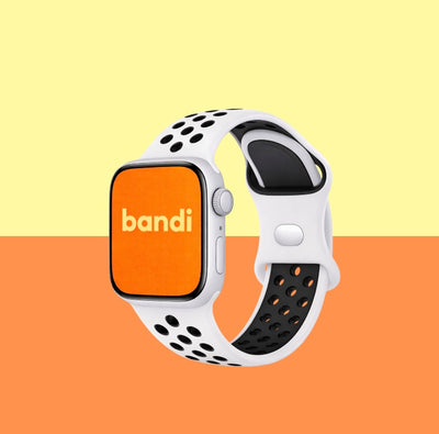 Silicone Sport Apple Watch Strap -  White