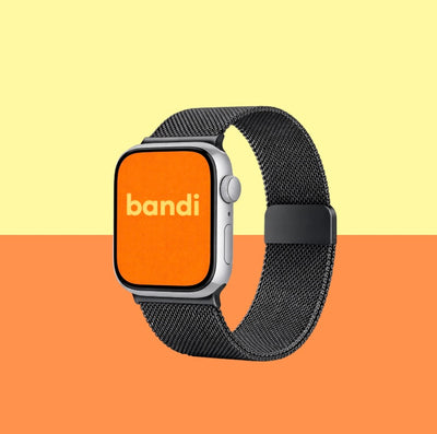 Stainless Steel Apple Watch Strap - Gun Grey