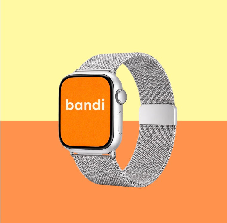 Stainless Steel Apple Watch Strap - Grey