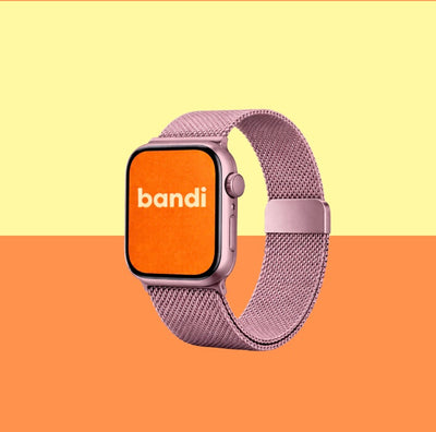 Stainless Steel Apple Watch Strap - Pink