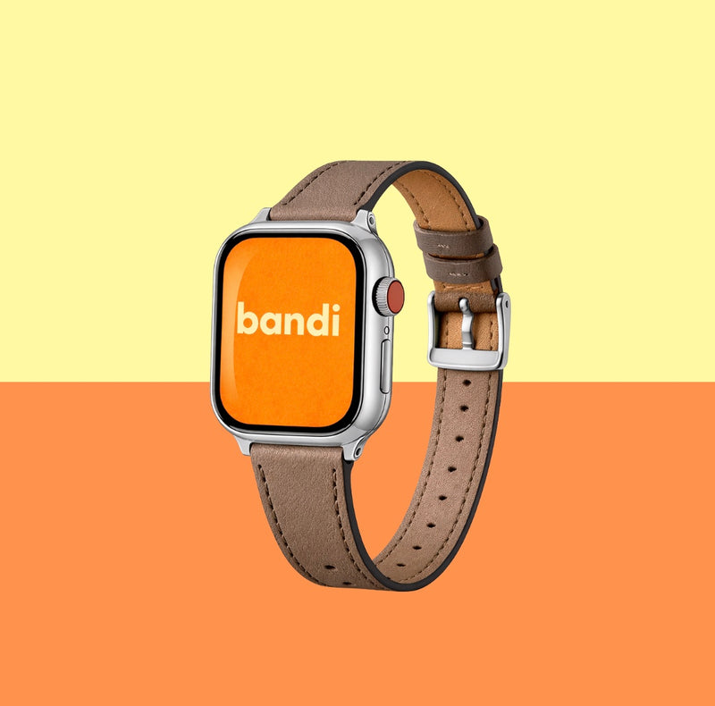 Leather Apple Watch Strap - Coffee