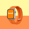 Silicone Ocean Apple Watch Strap - Orange
