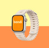 Silicone Ocean Apple Watch Strap - Beige