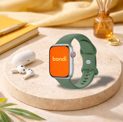 Silicone Apple Watch Strap - Pine Green