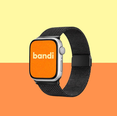 Stainless Steel Apple Watch Strap - Black