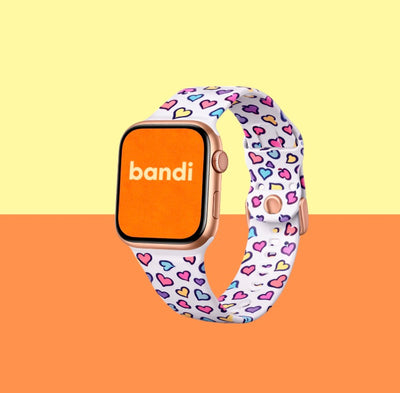 Silicone Apple Watch Strap - Hearts