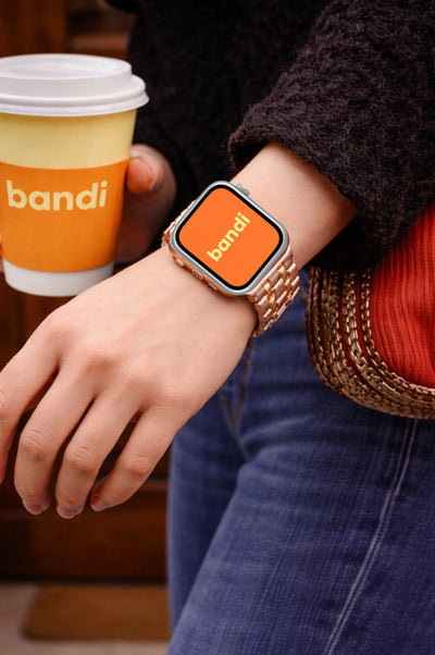 Stainless Steel Apple Watch Strap - Rose Gold