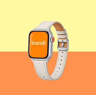 Leather Apple Watch Strap - White