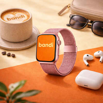 Stainless Steel Apple Watch Strap - Pink