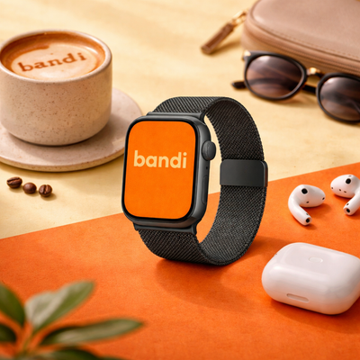 Stainless Steel Apple Watch Strap - Black