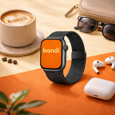 Stainless Steel Apple Watch Strap - Gun Grey