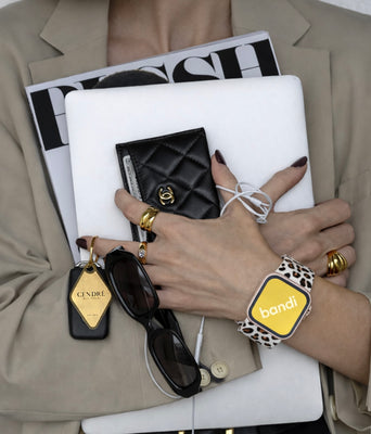 Silicone Leopard Apple Watch Strap - White